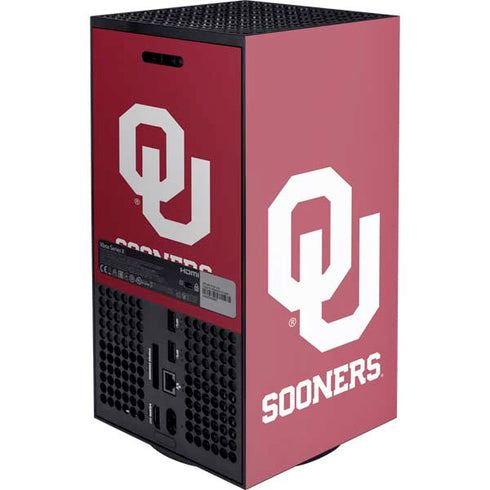 University of Oklahoma Sooners Red XBox Series X Digital Edition Console Skin